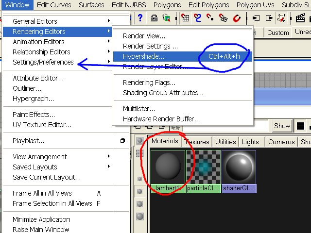 Hypershade window